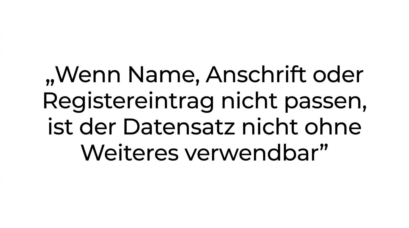 Hervorgehobenes Zitat mit dem Text: Ein aktiver Eindruck allein genügt nicht.